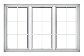 真实的窗框窗户白色背景素材