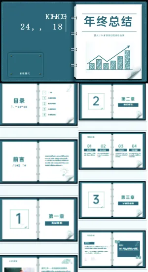教育行业年终总结PPT预览图