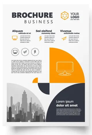 包装宣传册设计模板传单页抽象商务宣传册A4模板创意封面趋势宣传