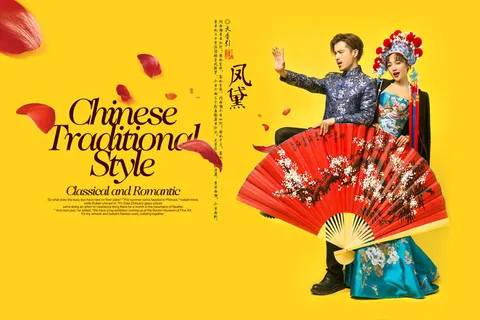 中华式结婚婚礼背景