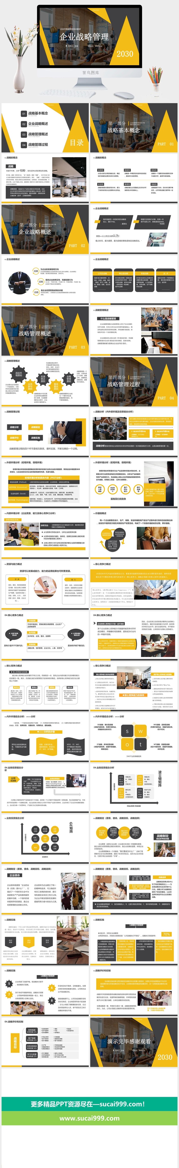 公司企业战略管理PPT模板