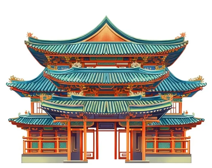 国风建筑中国元素(1232x976)