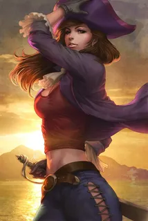 美女船长欧美动漫卡通图片 美女船长欧美动漫卡通图片