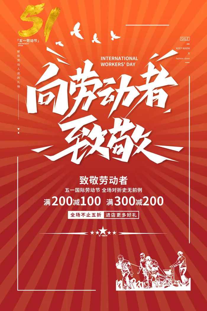劳动节快乐海报