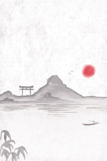 中国风传统水墨古风古典展板边框工笔画PS海报背景平面广告Ai设计素材