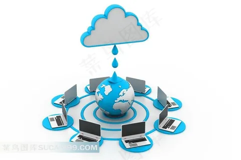 电子网络科技背景