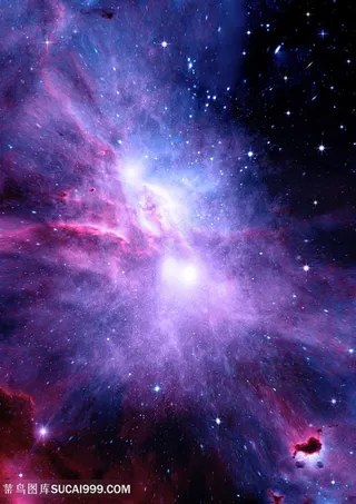 竖图紫色宇宙天空背景图片