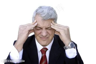 头疼的老板人物高清图片