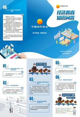 第五次经济普查知识问答三折页