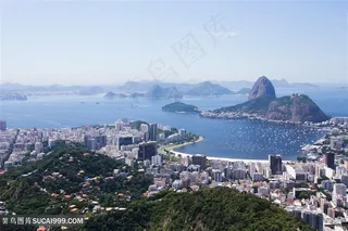 海边城市景色高清图片