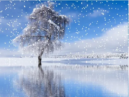 圣诞节冬天风景背景