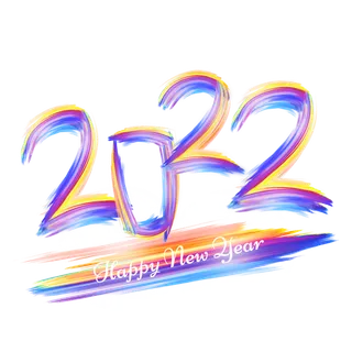 2022新年艺术创意字体虎年3D立体标题数字文字png免抠字素材