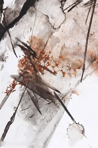 大理石水墨时尚艺术装饰画