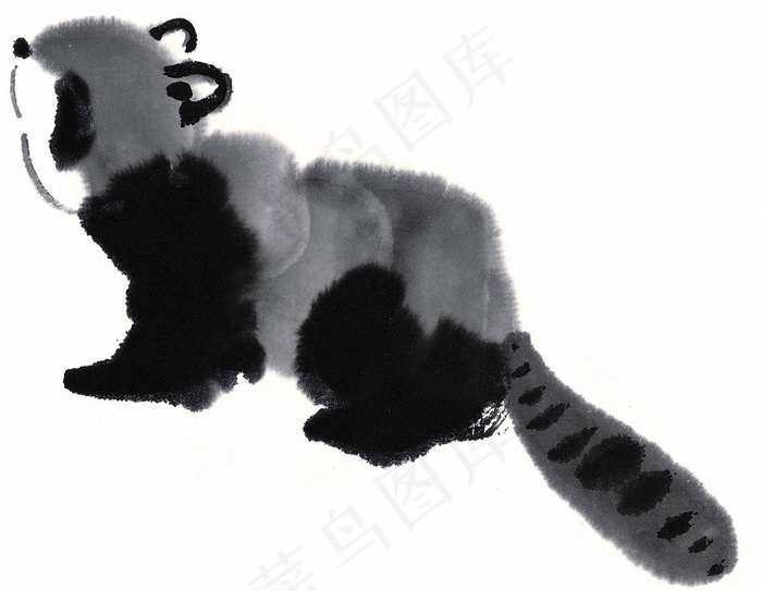 野生动物国画素材