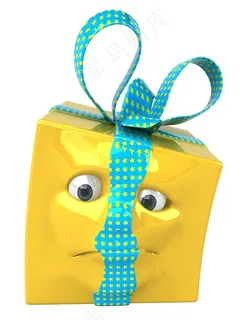 创意3D礼盒人物高清大图