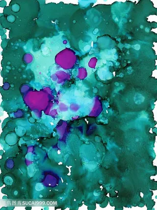 多彩油墨抽象背景素材