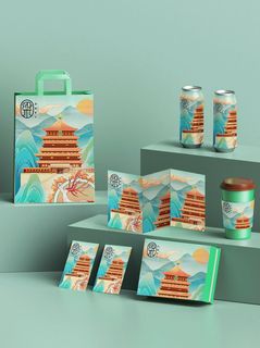 高端文创样机素材产品中国风国潮logo礼盒包装VI智能贴图PSD模板 高端文创样机素材产品中国风国潮logo礼盒包装VI智能贴图PSD模板