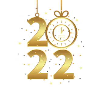 2022新年艺术创意字体虎年3D立体标题数字文字png免抠字素材