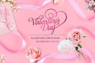 情人节玫瑰粉色背景