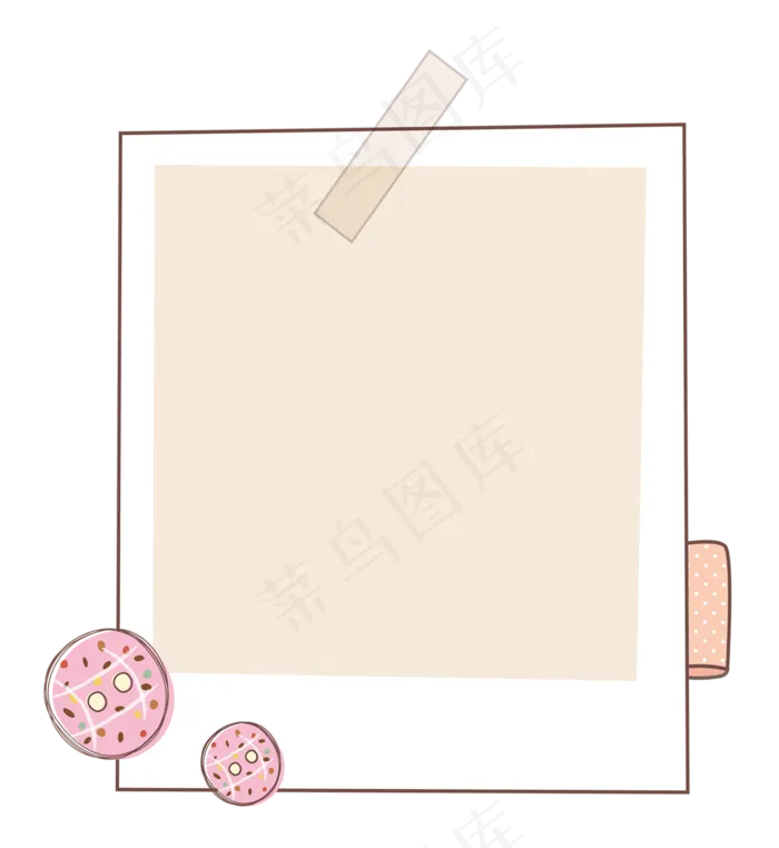 卡通边框 卡通彩色框  手绘对话框 可爱边框 免抠