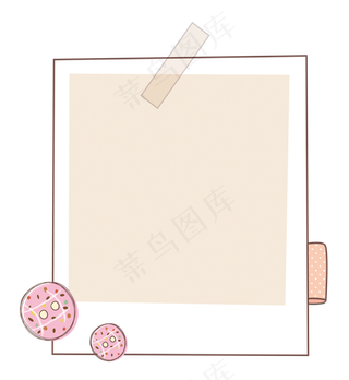 卡通边框 卡通彩色框  手绘对话框 可爱边框 免抠
