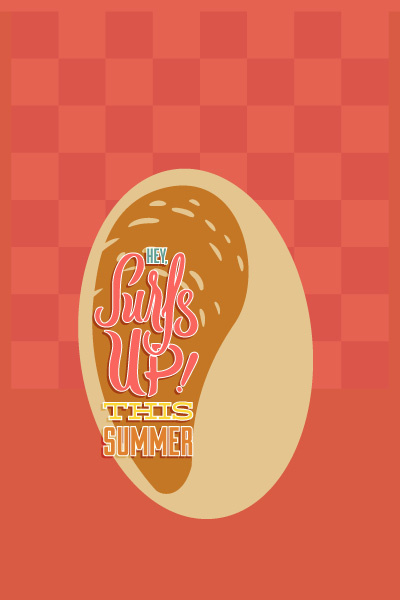 夏天海报|矢量|插画|扁平|风格