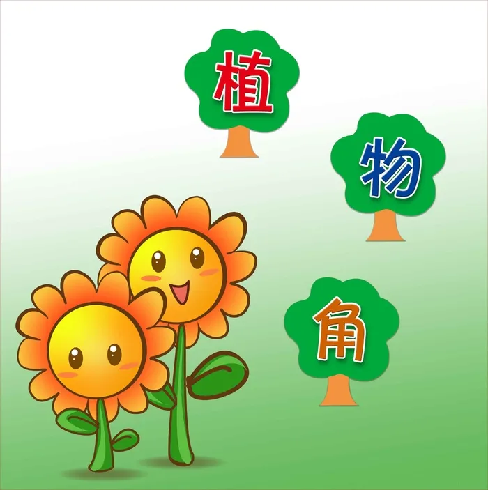 学校教室植物角psd模版下载