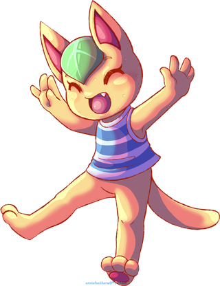 猫咪人物素材卡通简笔