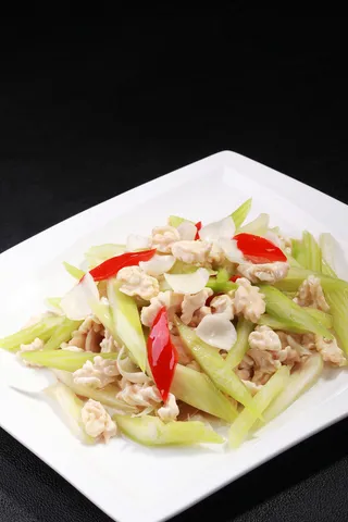 西芹百合桃仁 (3)