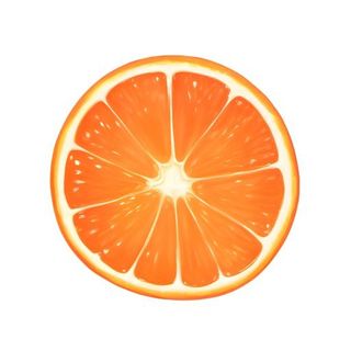 橙子橘子切片水果免抠