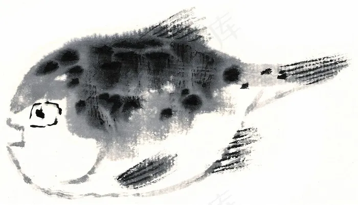 国画鱼虾蟹龟高清图片素材