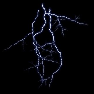 白色华丽的闪电