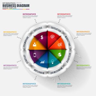 ppt素材3d数据图表模板可视化图形统计标签矢量图标模型ai源文件