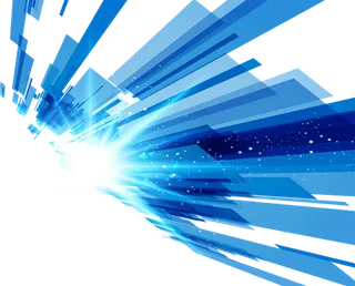 放射光线蓝色发散科技kv主视觉