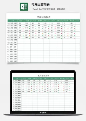 电商运营报表