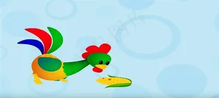 一只吃玉米的鸡