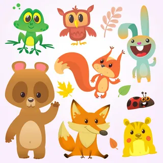 复活节装饰元素手绘插画兔子彩蛋鲜花场景(20)