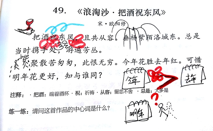 宋代古诗《关雎》思维导图-欧阳修