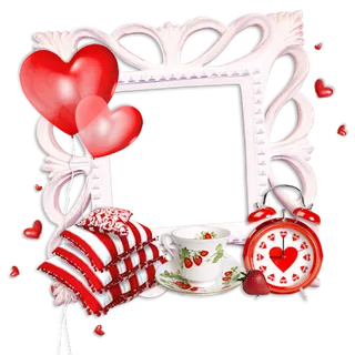 卡通简笔情人节相框