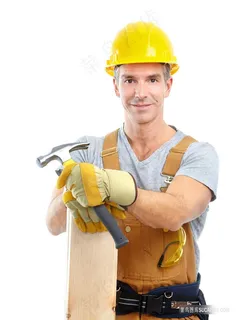 戴着安全帽的建筑工人 戴着安全帽的建筑工人