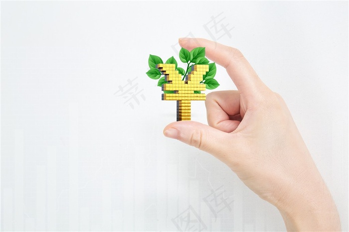 手拿金钱树图片手势图片