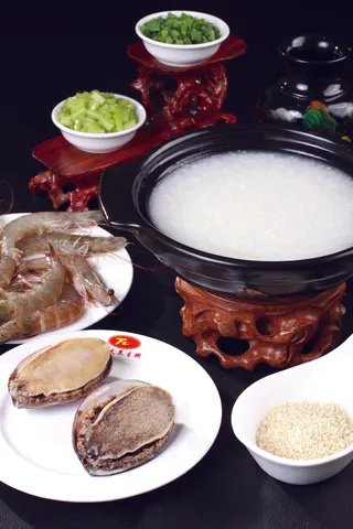 明虾鲍鱼粥 (4)