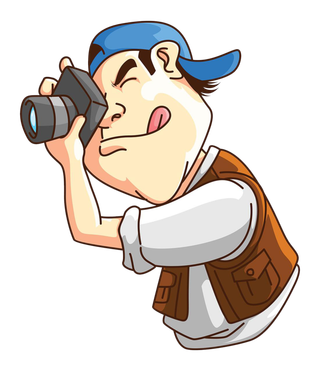 卡通拍照人物形象