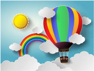 C4d插画 浮雕插画 卡通插画 背景插画