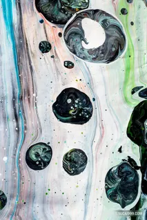 创意多彩抽象流体渐变油画笔触背景素材