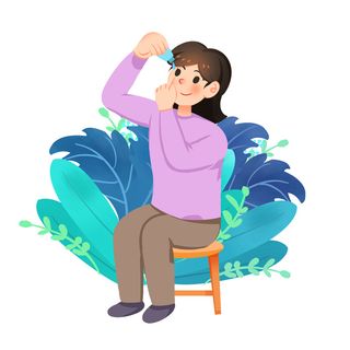 医院眼科宣传保护眼睛滴眼药水