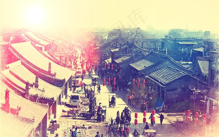 中国风彩色背景