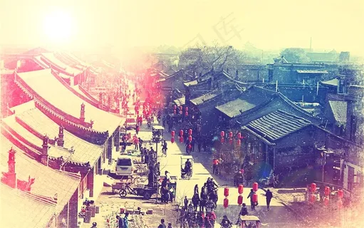 中国风彩色背景