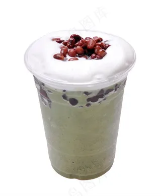 抹茶叉叉冰冷饮图片（免抠图）