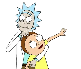 瑞克和莫蒂卡通简笔人物素材